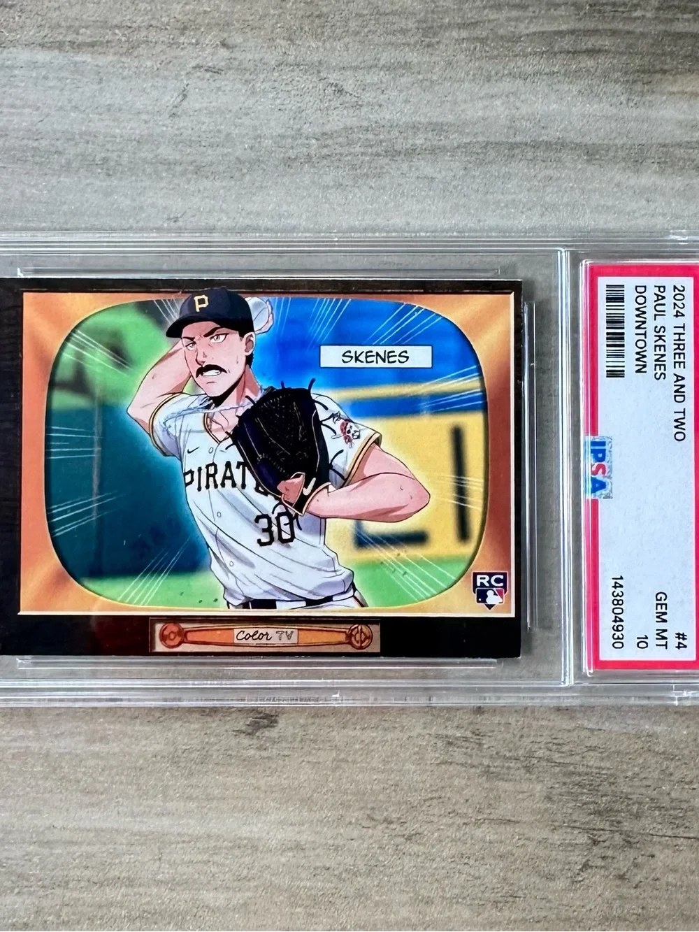 Paul Skenes 2024 Topps Anime #BA-17 Gem Mint 10 Novelty Baseball Card. Pirates.